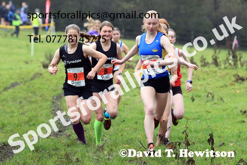 Womens under-17s and under-20s 2023 NECAA Cross Country Relays, Thornley Hall Farm, Peterlee, County Durham. Photo: David T. Hewitson/Sports for All Pics